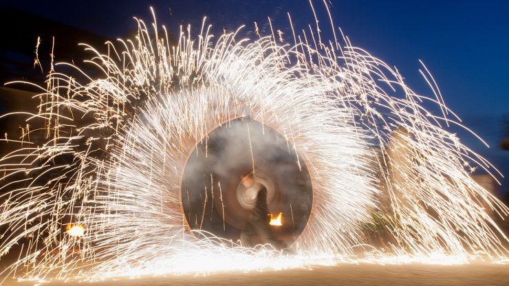 spectacle feu